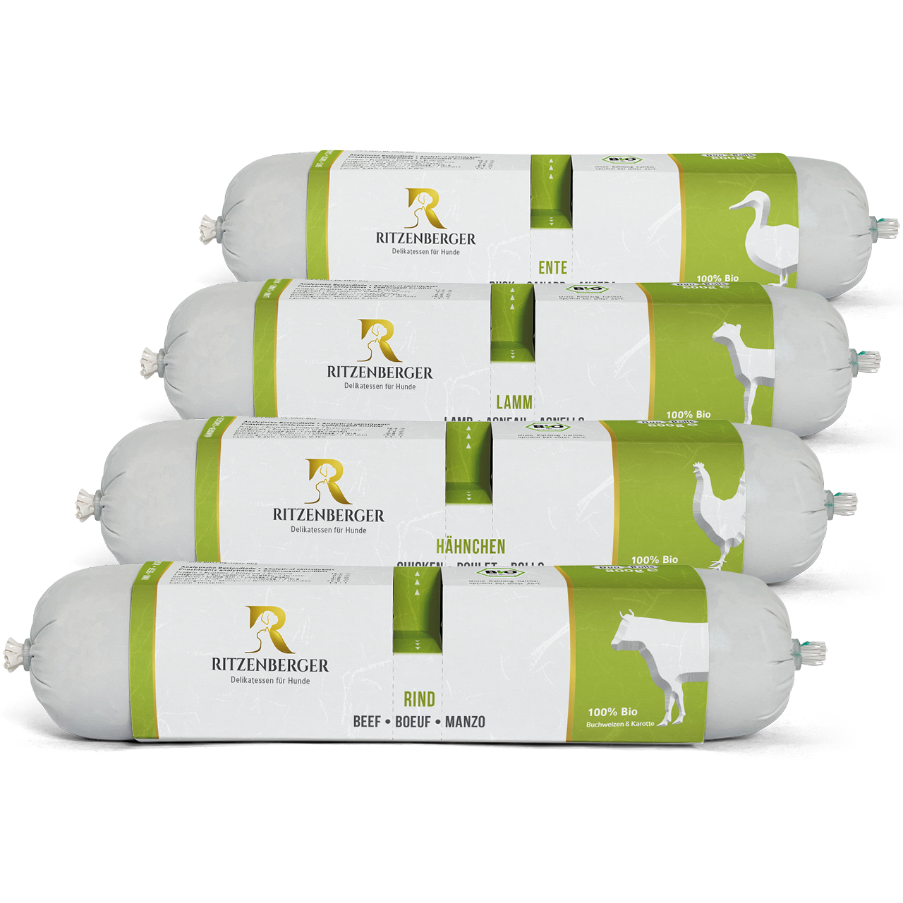 Test-Box Biofutter | 4x Duo-Rolls 2x400g