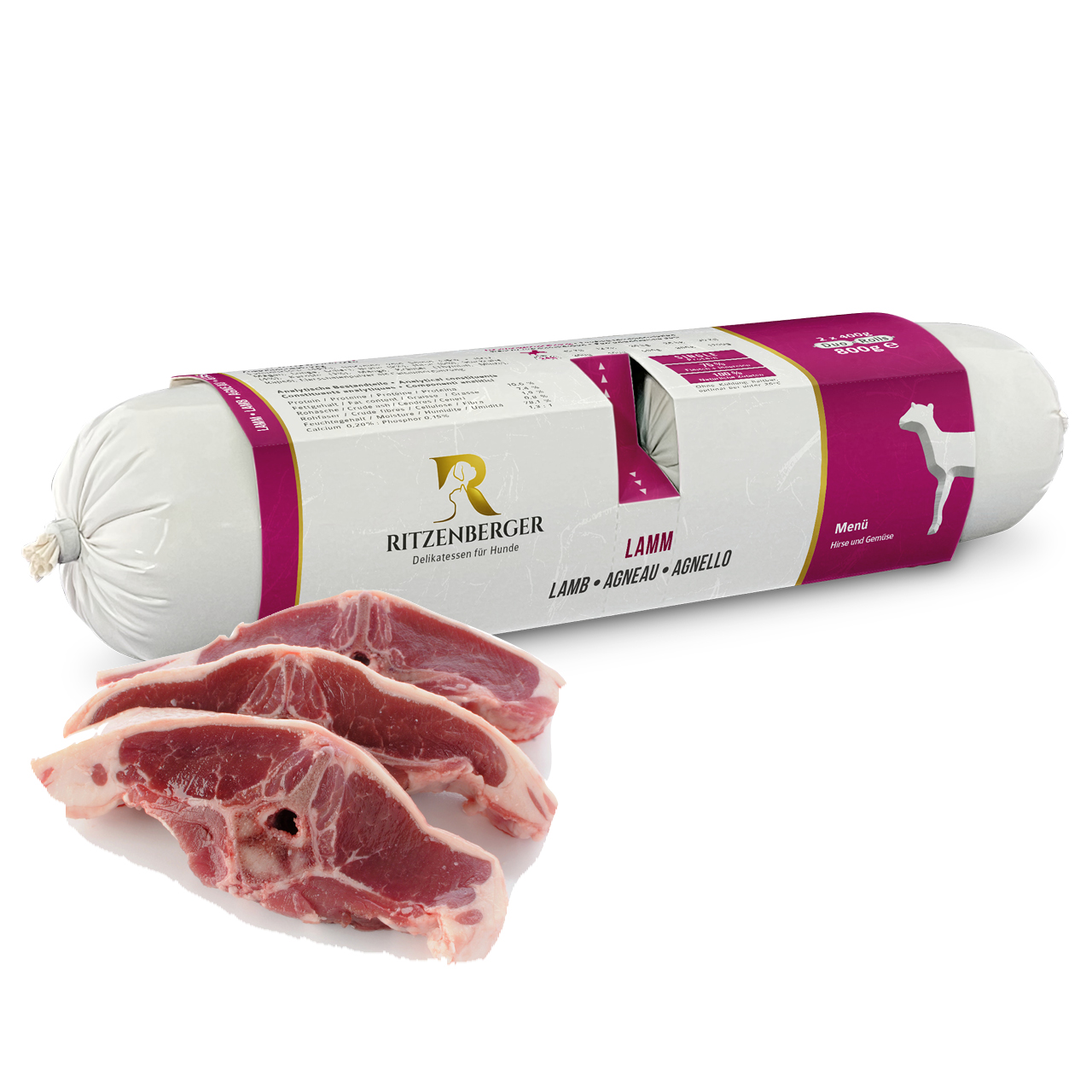 Lamm mit Hirse und Gemüse | Duo-Rolls 2x400g