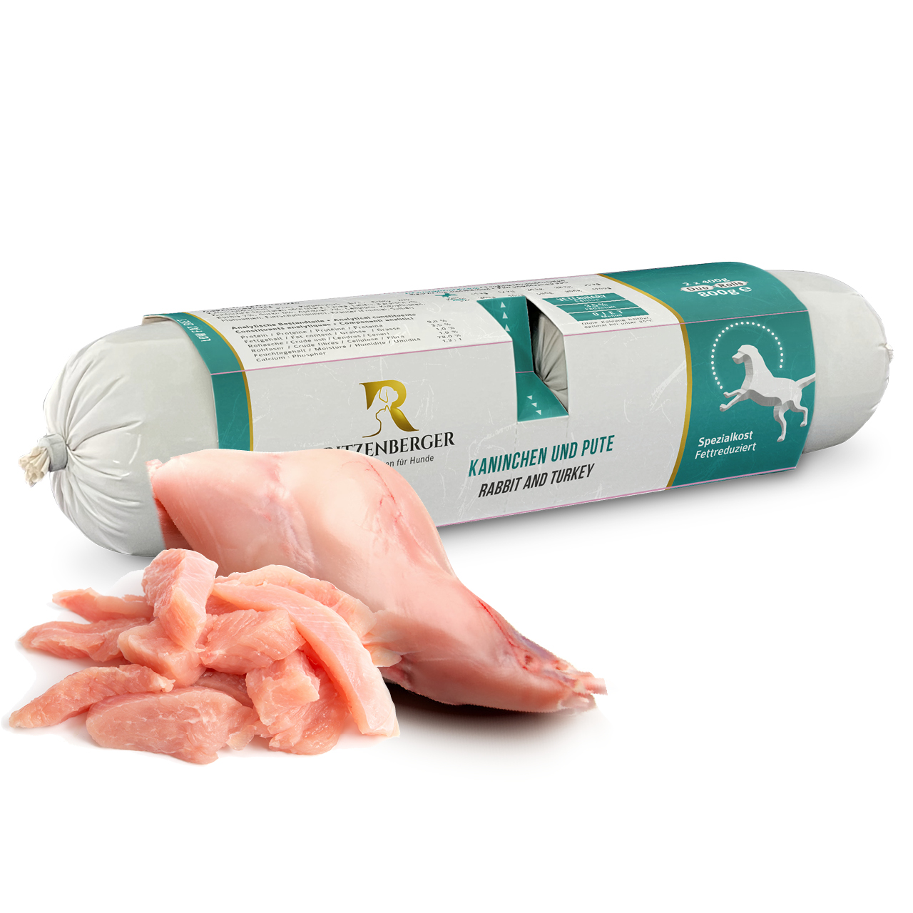Kaninchen und Pute • Diät-Menü | Duo-Rolls 2x400g