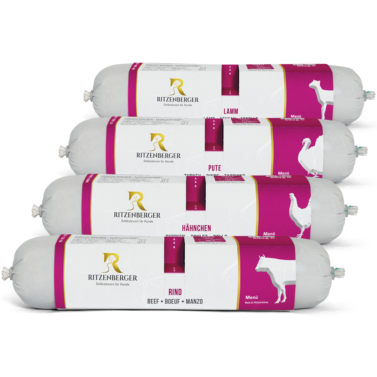 Menü-Box für Hunde  | 12x Duo-Rolls 2x400g
