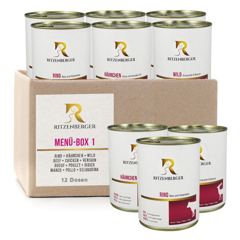 Menü-Box #1 - 12 x 800g Dosen