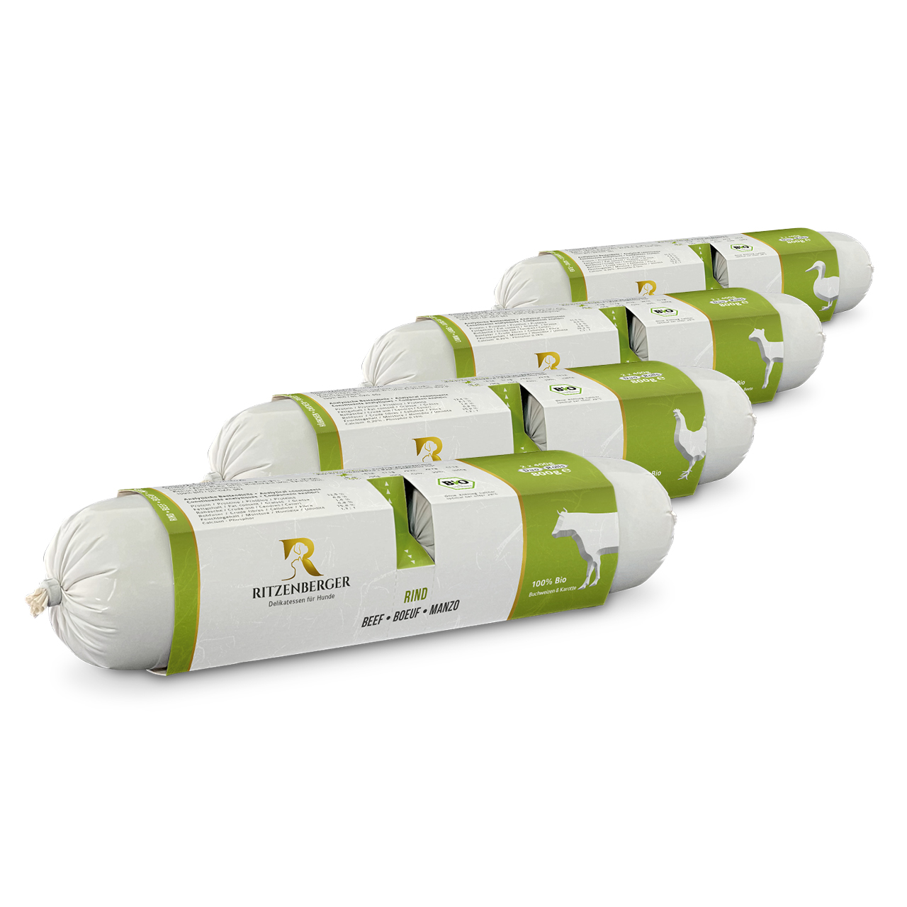 Test-Box Biofutter | 4x Duo-Rolls 2x400g
