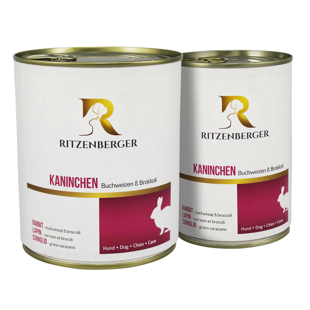 Kaninchen mit Buchweizen & Brokkoli - 800g Dose
