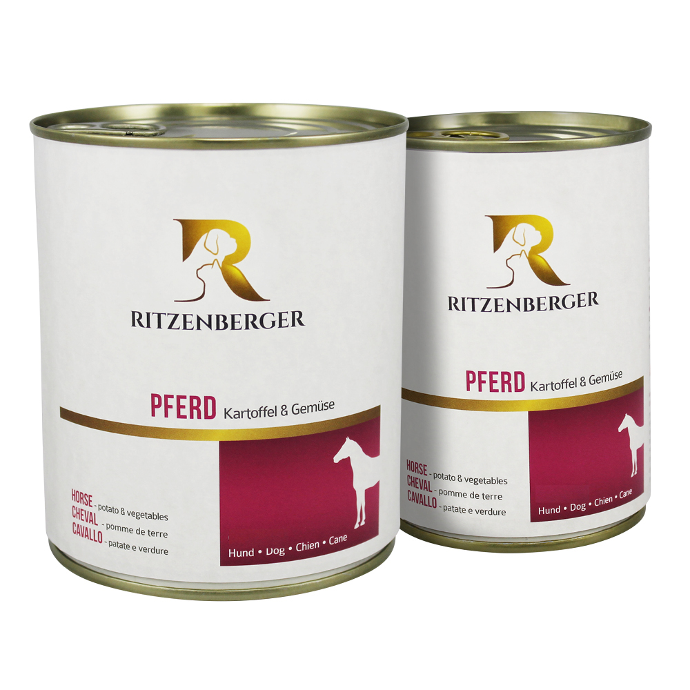 Pferd mit Kartoffel & Gemüse - 800g Dose