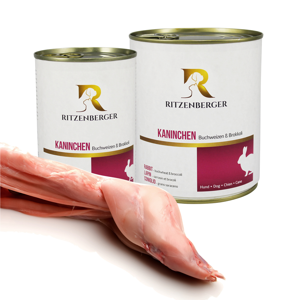 Kaninchen mit Buchweizen & Brokkoli - 800g Dose