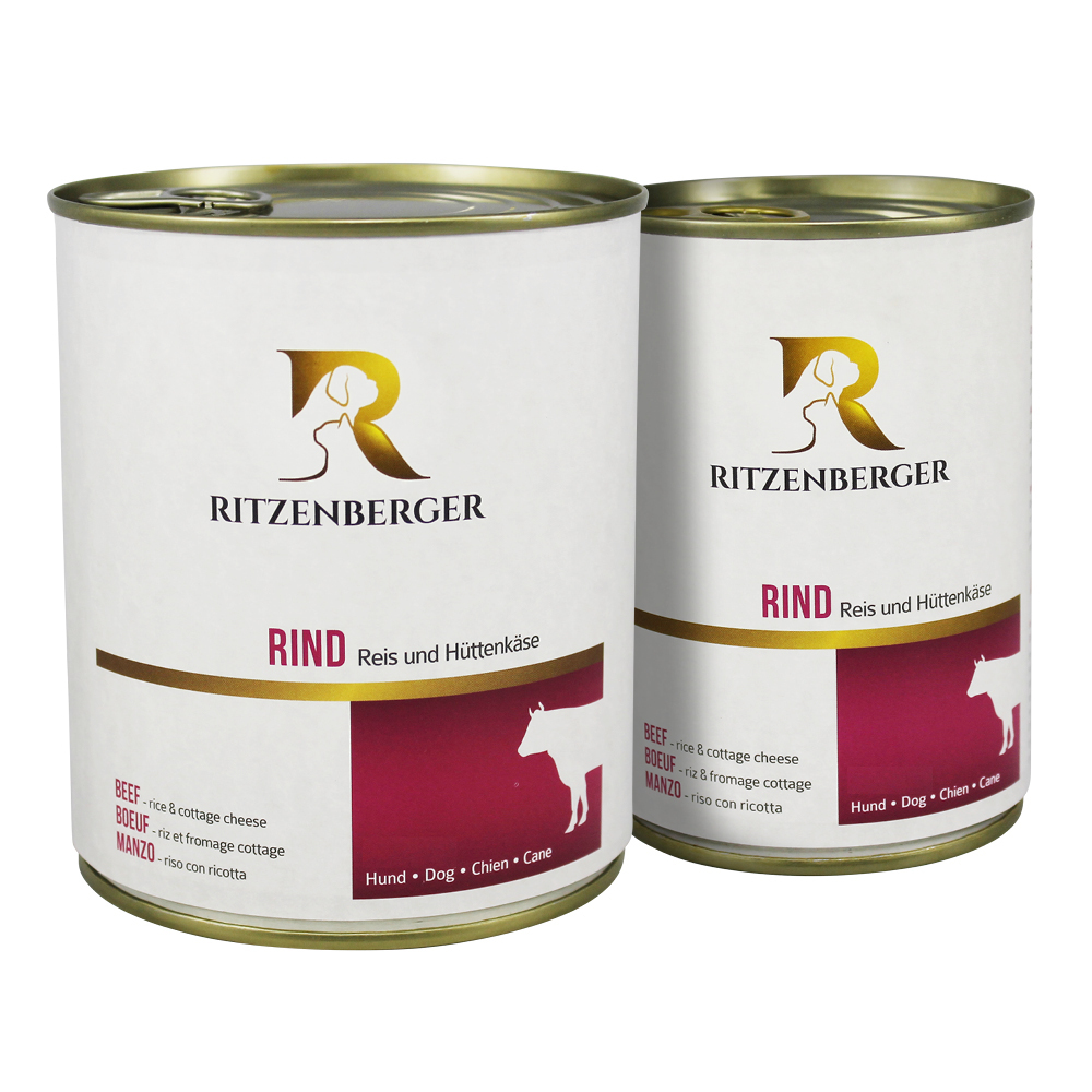 Rind mit Reis und Hüttenkäse - 800g Dose