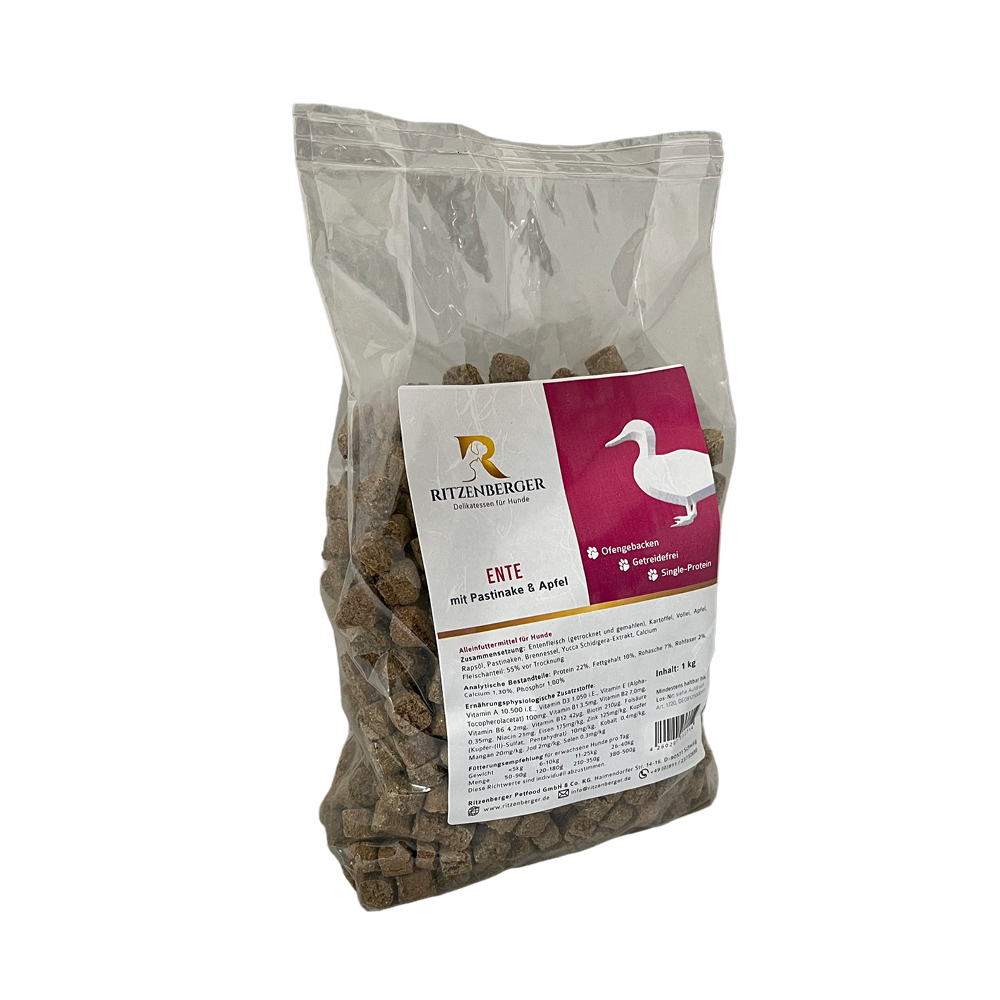 Ente mit Pastinake & Apfel | 1 kg - Beutel