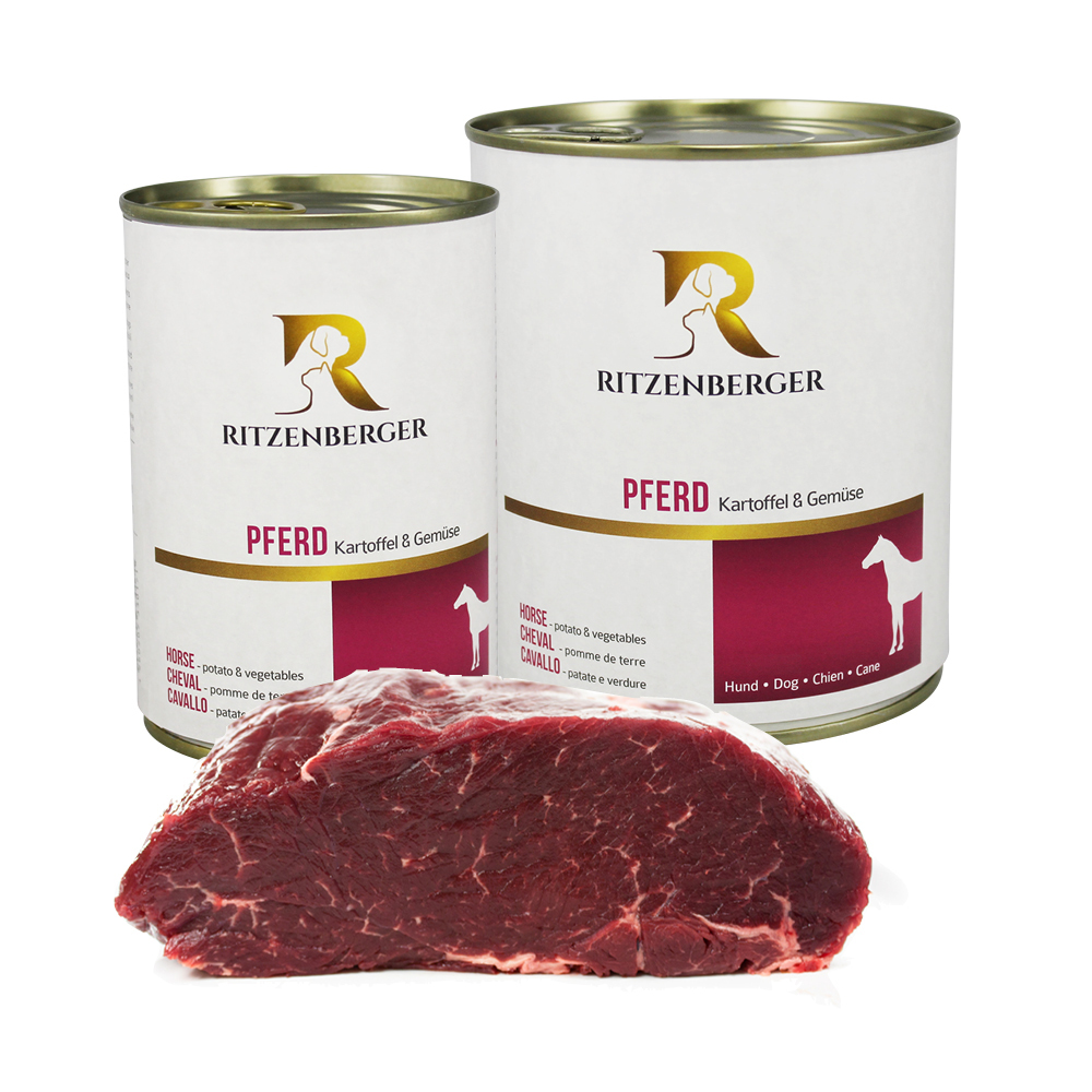 Pferd mit Kartoffel & Gemüse - 800g Dose