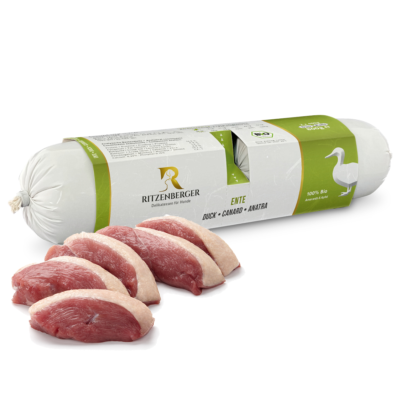 Bio-Ente mit Amaranth | Duo-Rolls 2x400g