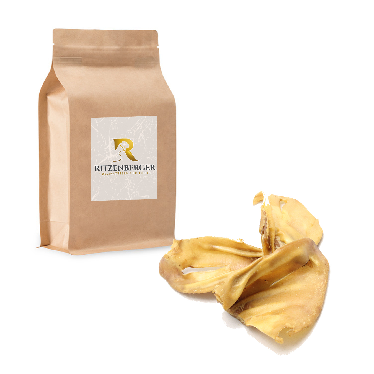 Schweineohren getrocknet 300g Box
