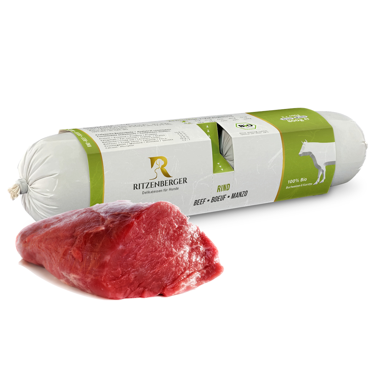 Bio-Rind mit Buchweizen | Duo-Rolls 2x400g